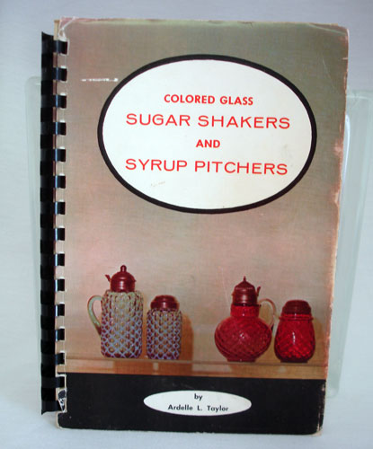 Colored Glass Sugar Shakers and Syrup Pitchers - Click Image to Close